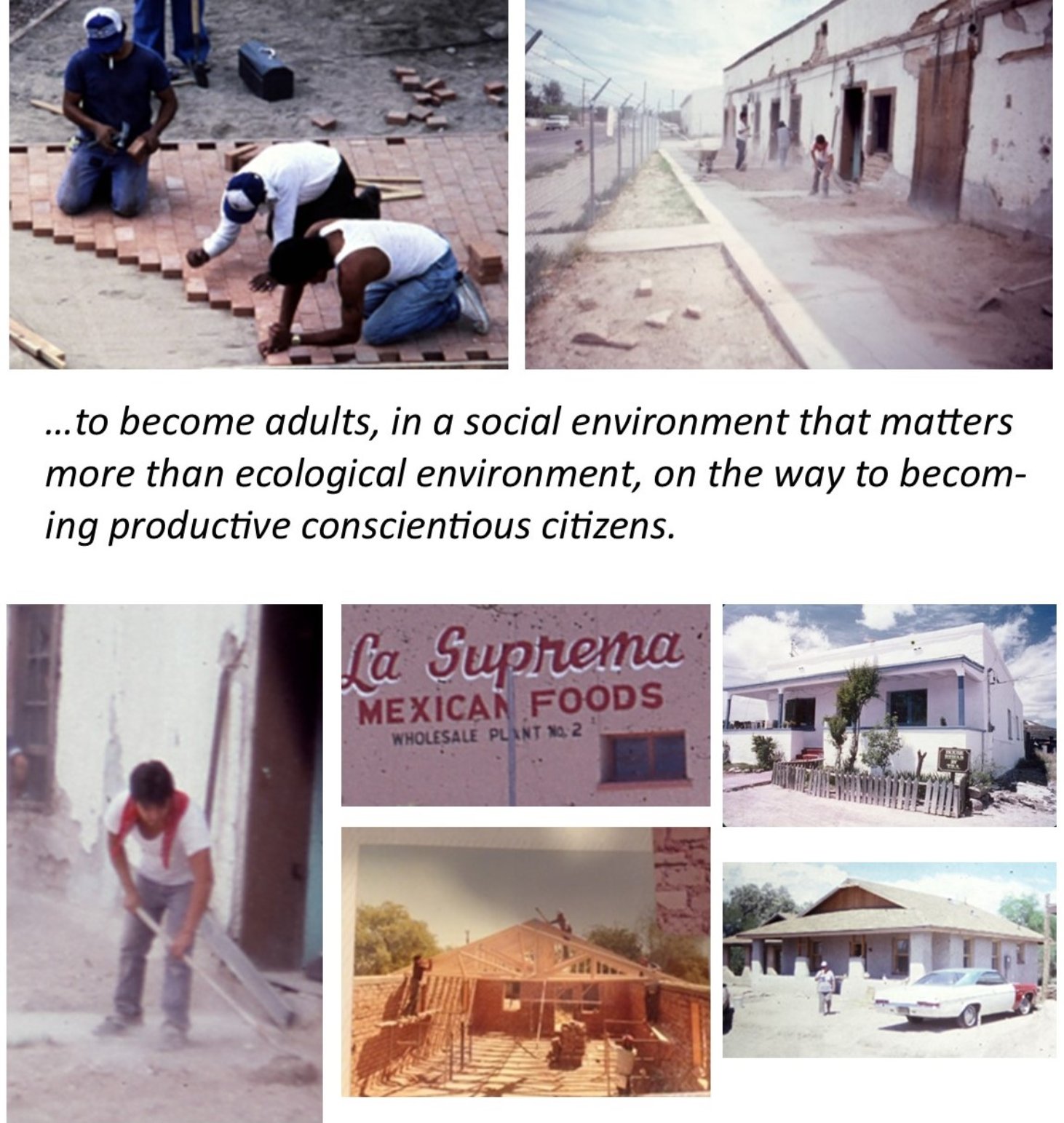 A collage of people working on a construction site

Description automatically generated